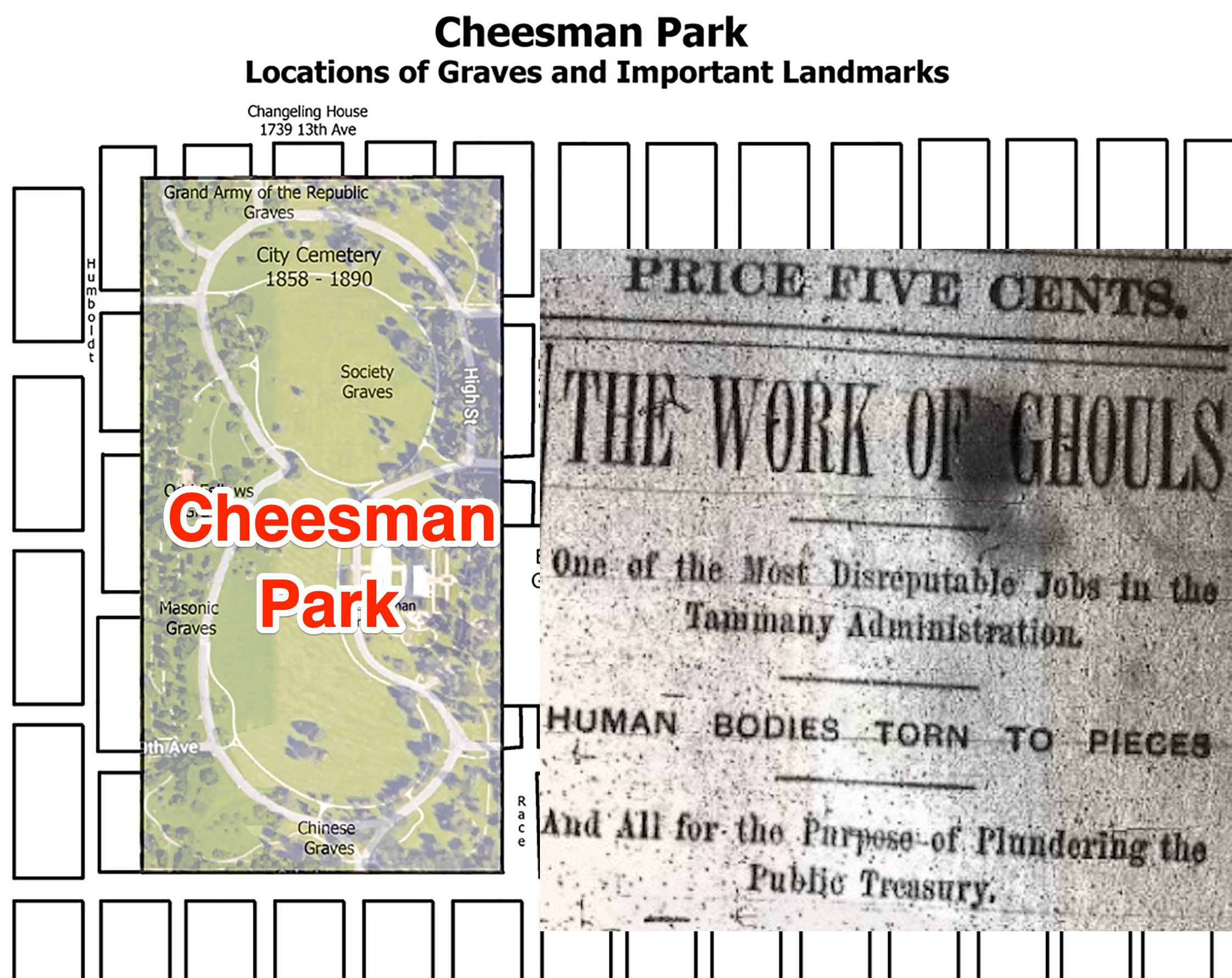 S03E09 Cheesman Park MonsterTalk   TitleCard CheesmanMap 